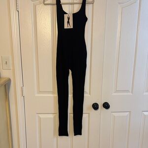 Naked Wardrobe Black Sleeveless Jumpsuit